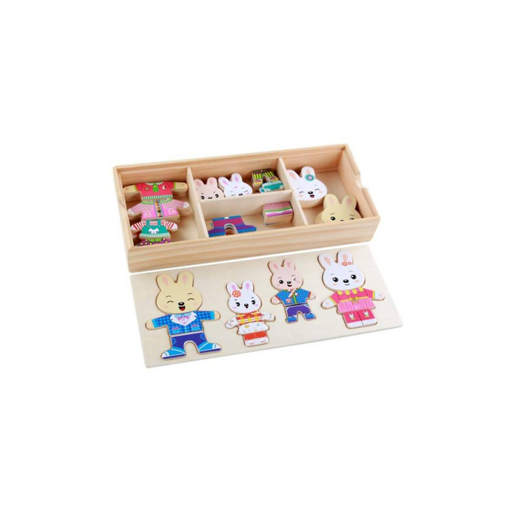  بازل تغيير ملابس الأرنب للأطفال