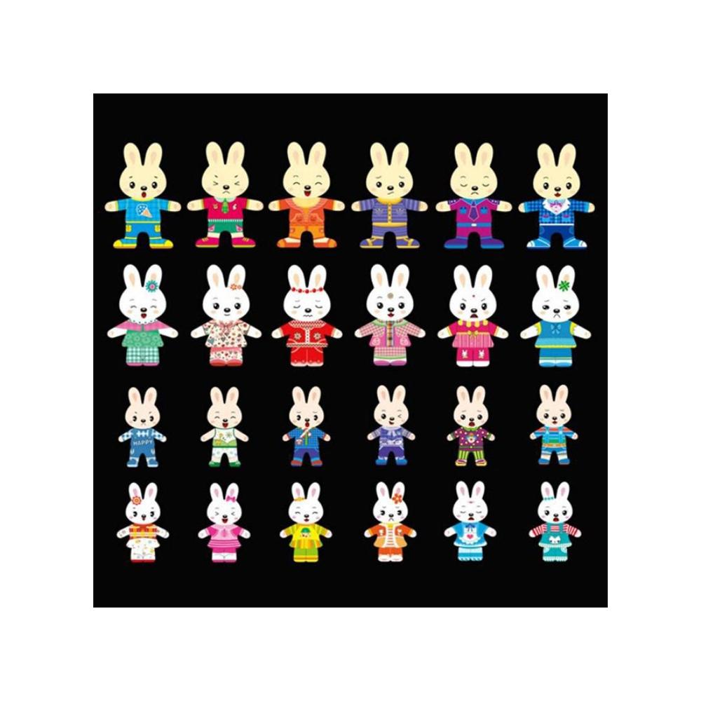  بازل تغيير ملابس الأرنب للأطفال