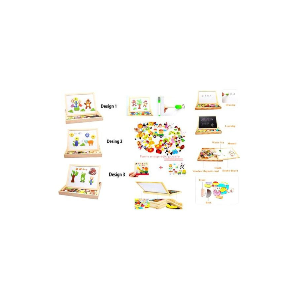 جاك رويال لوح رسم خشبي مع أحجيات مغناطيسية