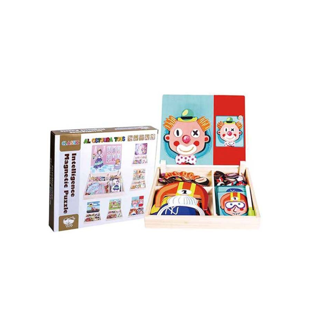 الأسطورة لعبة أحجية تعليمية مغناطيسية من الخشب