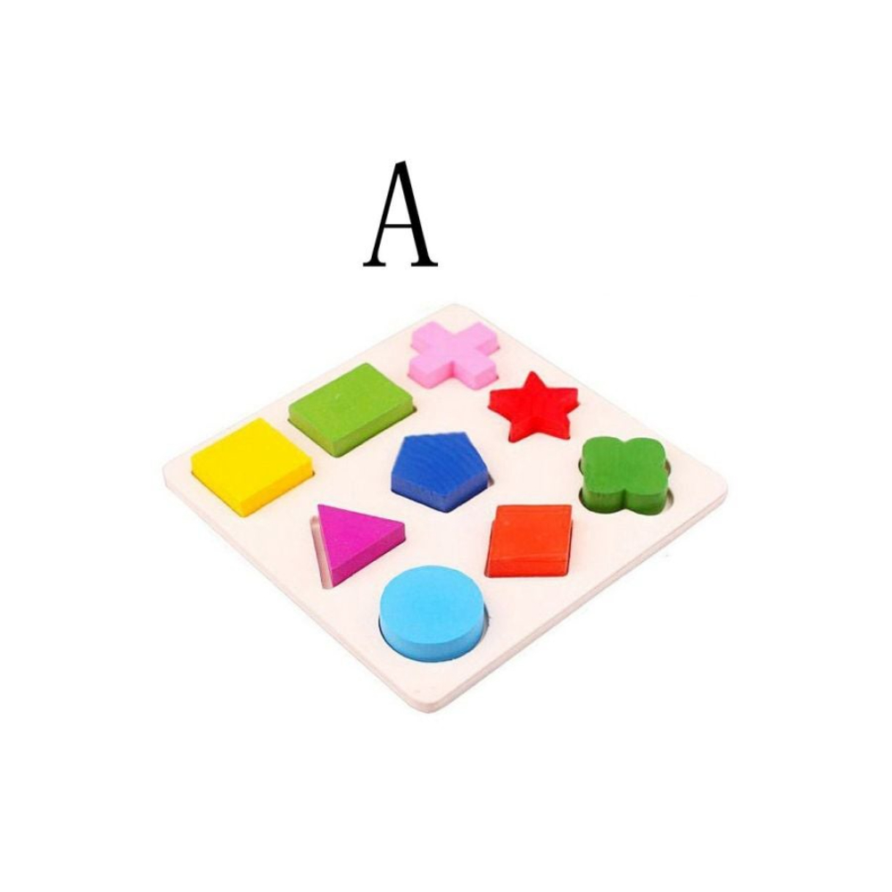 ال دبليو مكعبات هندسية للتعليم المبكر - 3 قطع