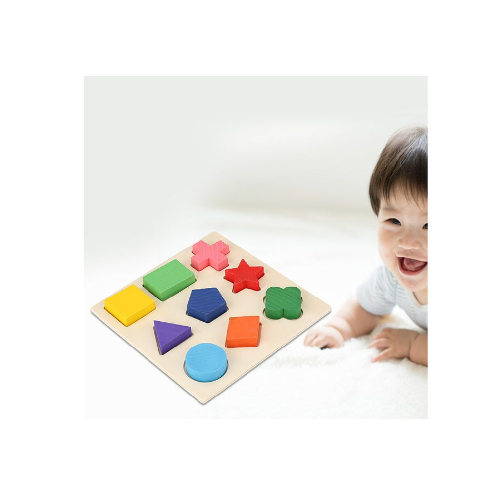 يوسو طقم أحجية هندسية خشبية 