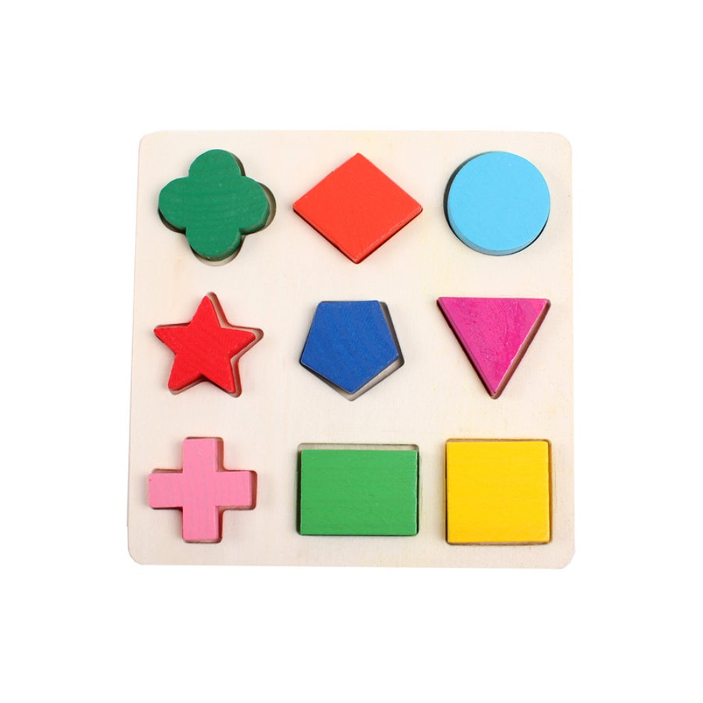 كول بيبي لعبة أحجية هندسية خشبية