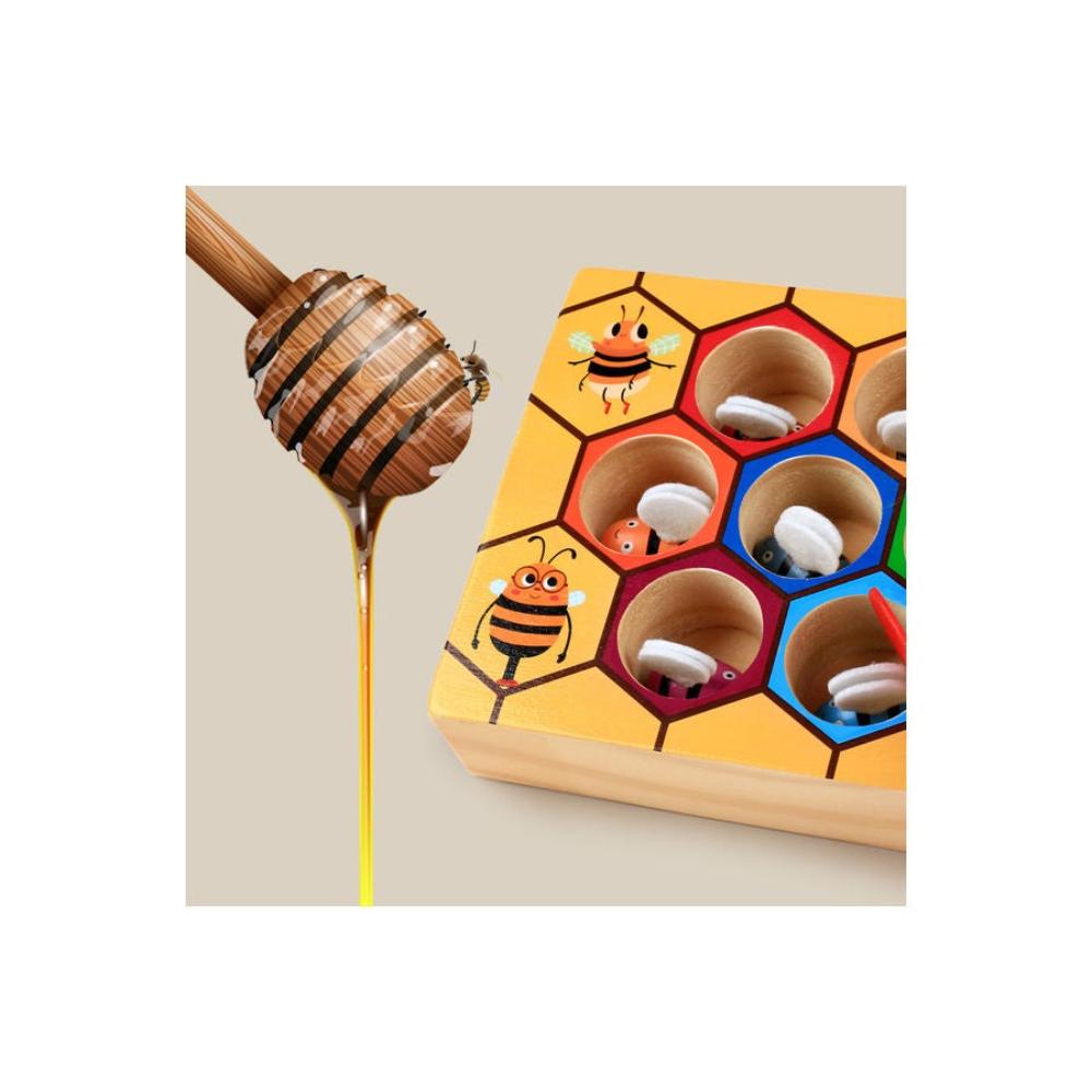 إيهوم لعبة خلية النحل الخشبية التعليمية المبكرة للأطفال متعددة الألوان - موديل n1150