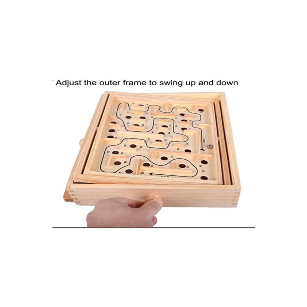  لوح متاهة خشبي: لعبة متاهة خشبية 