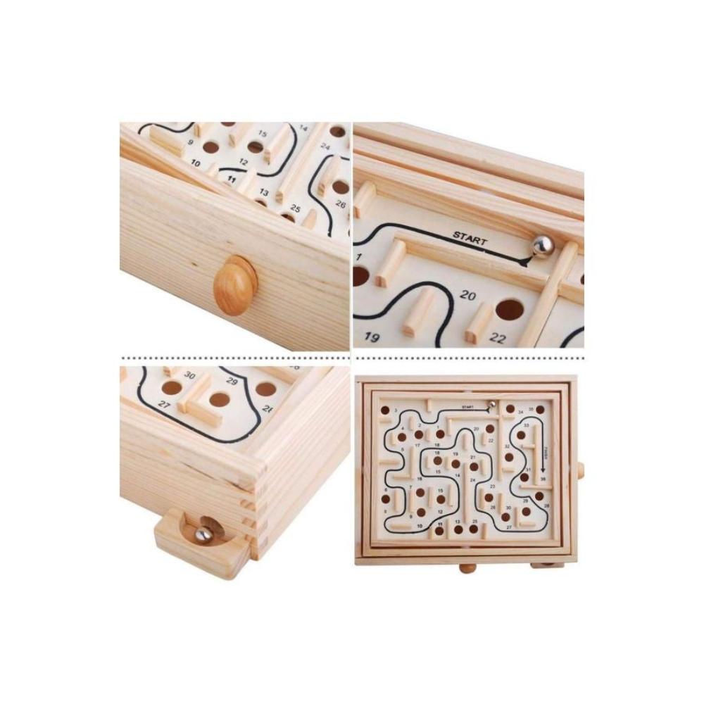  لوح متاهة خشبي: لعبة متاهة خشبية 