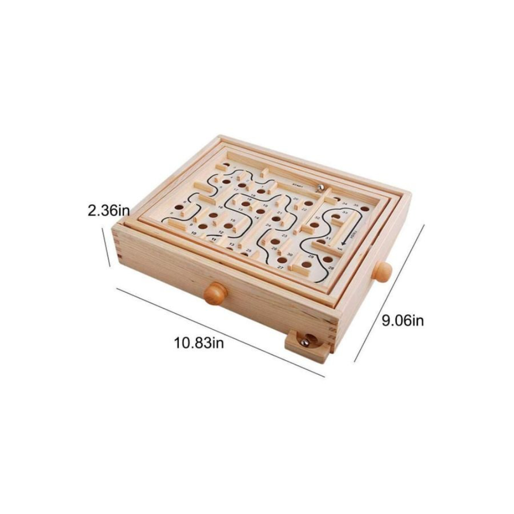  لوح متاهة خشبي: لعبة متاهة خشبية 