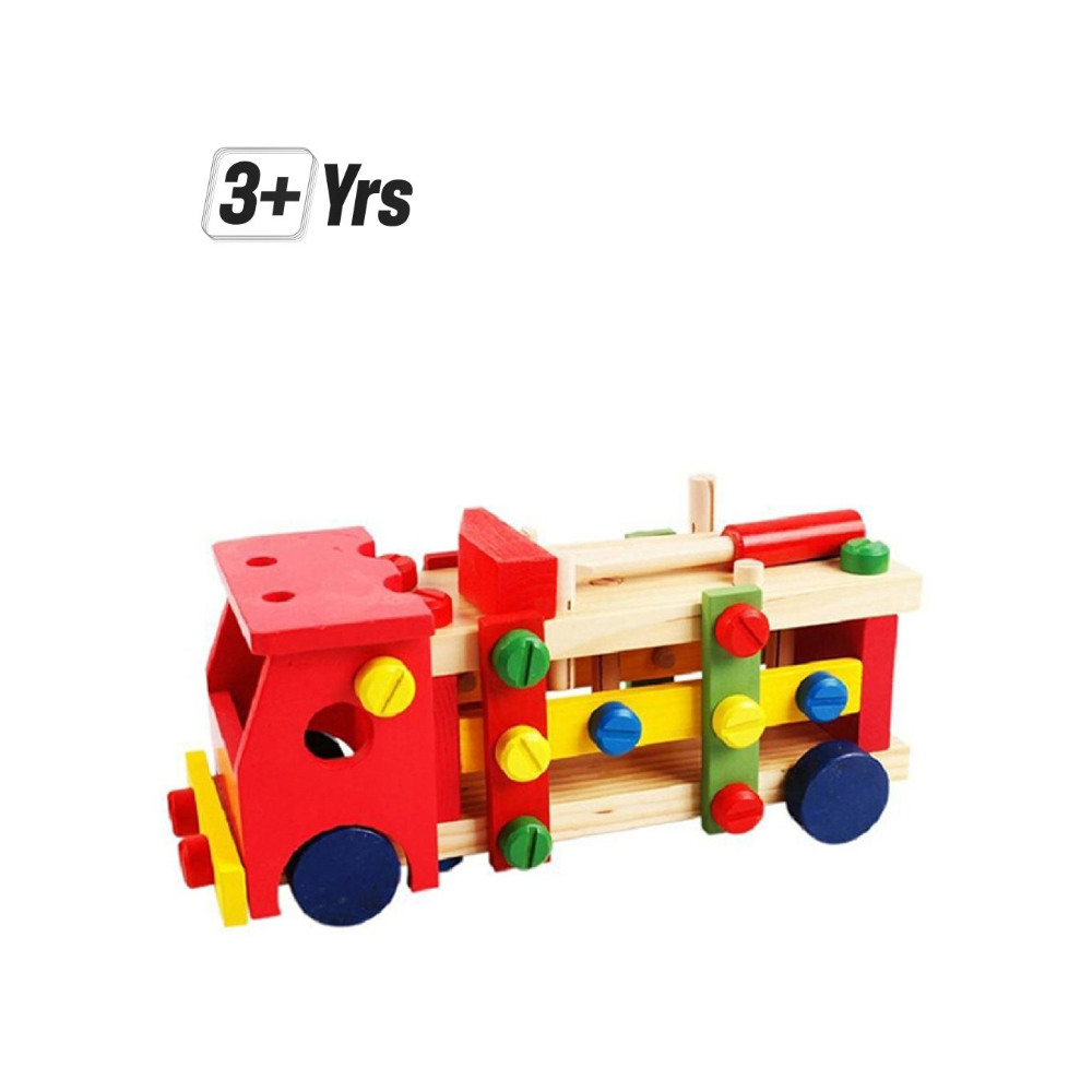 مكعبات بناء تعليمية براغي لعمر ثلاث سنوات فما فوق