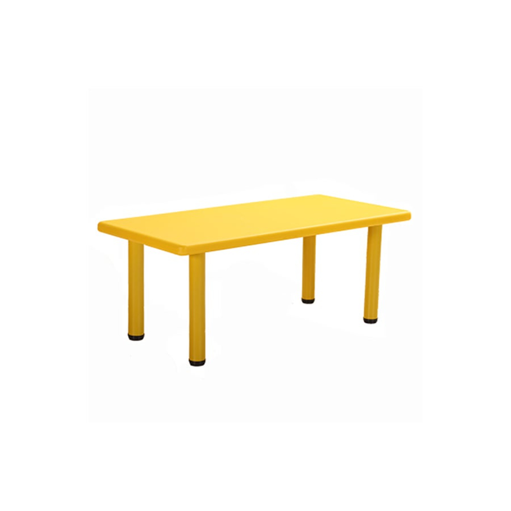  طاولة أطفال بلاستيكية مستطيلة متينة موديل SM0004Y - أصفر