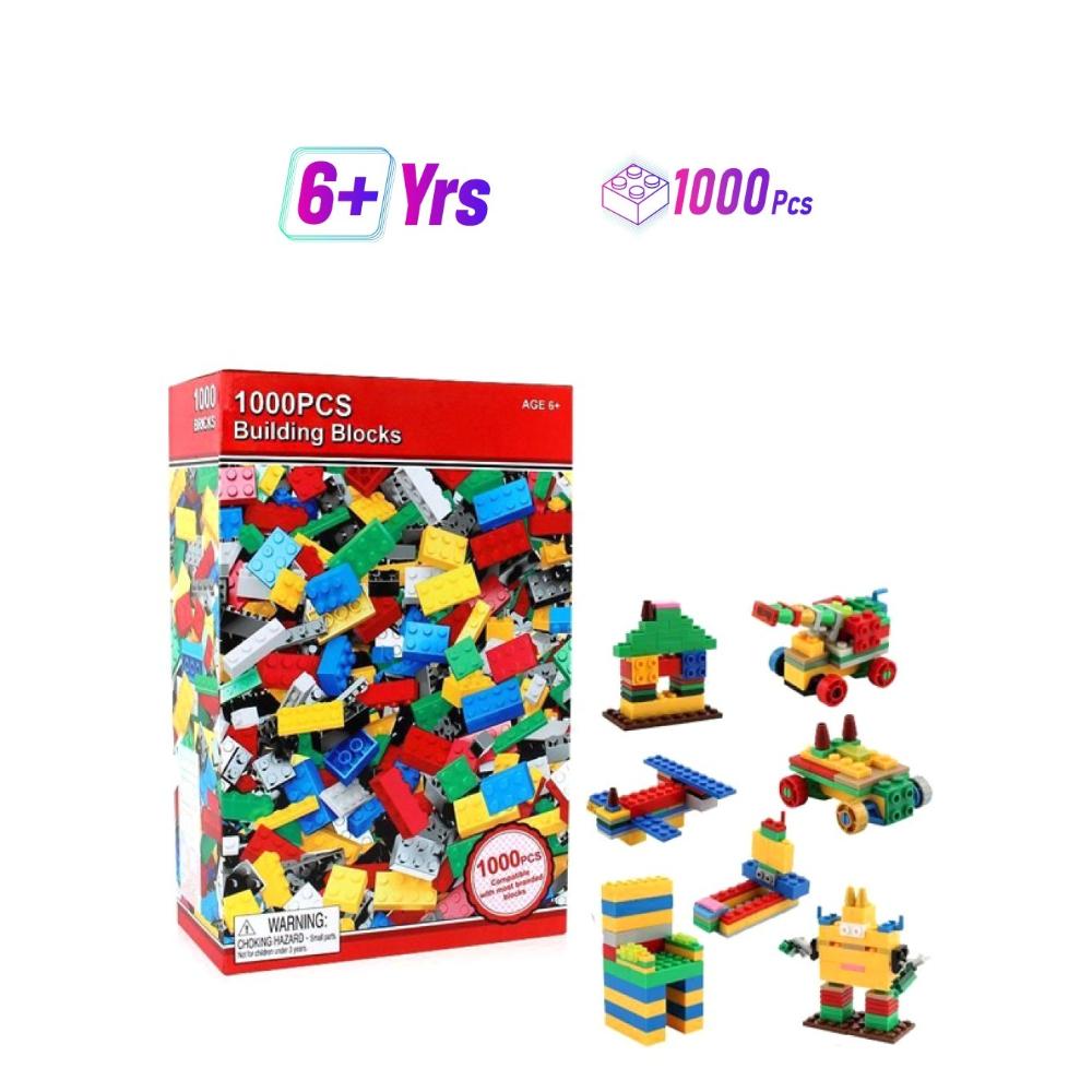  مجسم مدينة مكعبات - 1000 قطعة