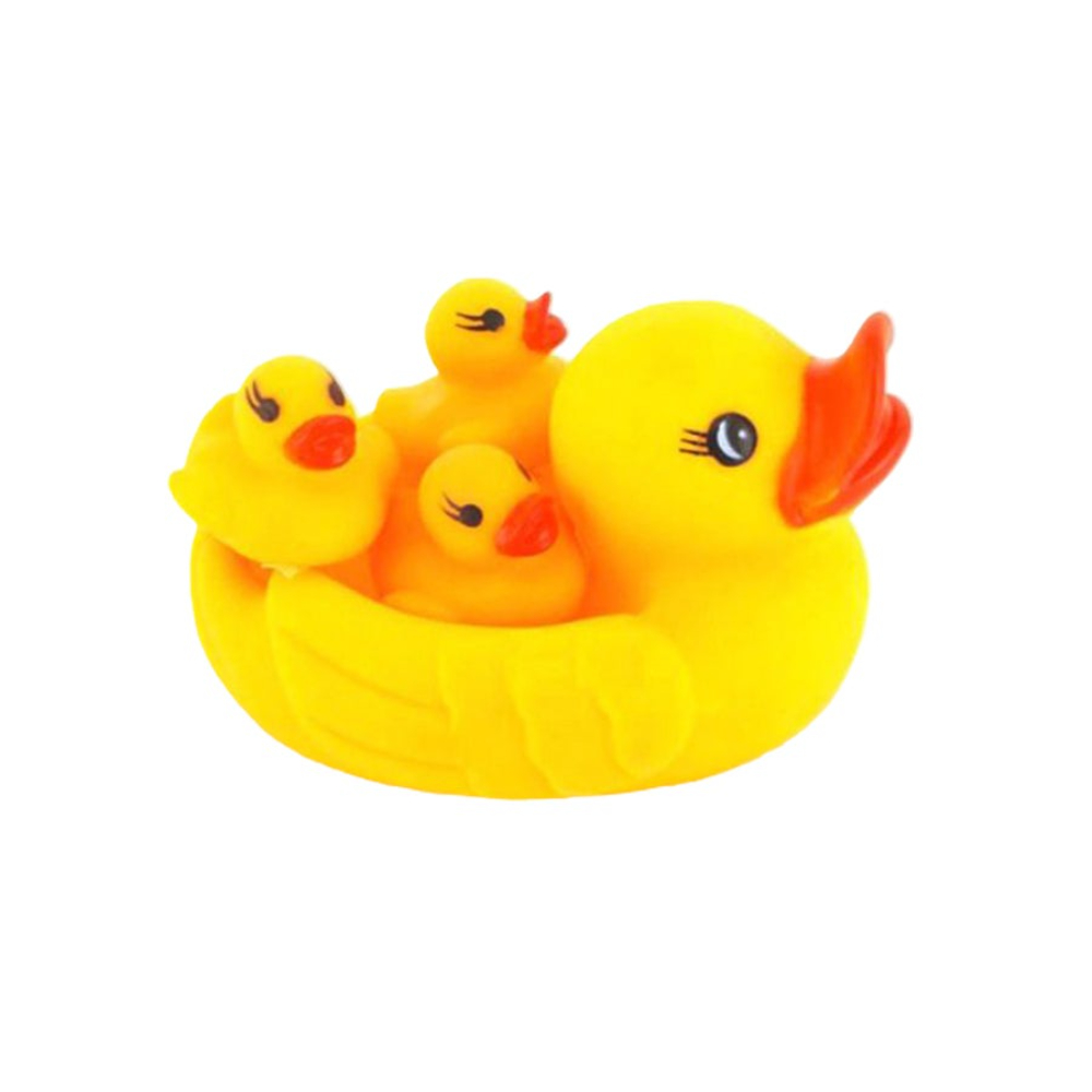 سابو طقم دمى بط للإستحمام 4 قطع - 3.2 بوصة