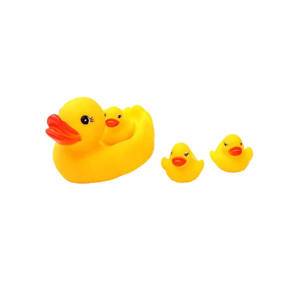 سابو طقم دمى بط للإستحمام 4 قطع - 3.2 بوصة