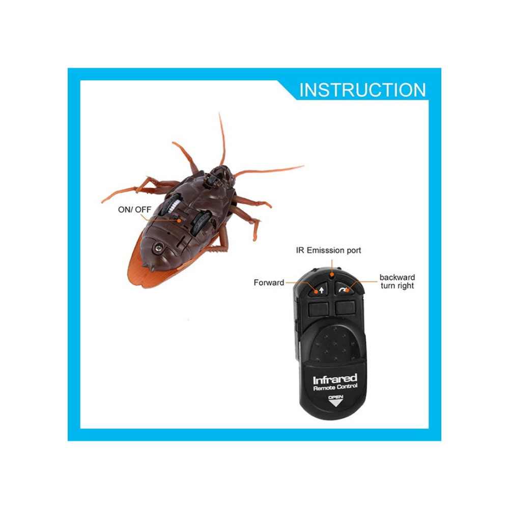  لعبة تحكم عن بعد بشكل صرصار مضيء أشعة تحت الحمراء 