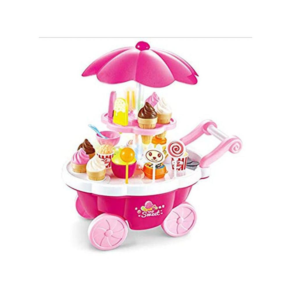  لعبة عربة بيع الآيس كريم والحلوى - 35x27.2x7 سم