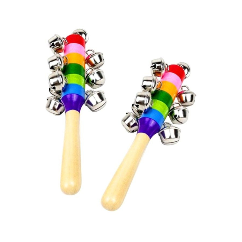 ال دبليو عصا خشخيشة خشبية بأجراس