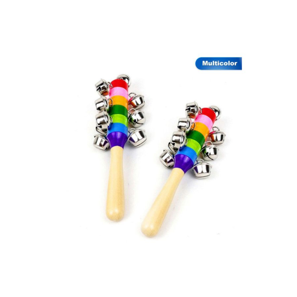 ال دبليو عصا خشخيشة خشبية بأجراس