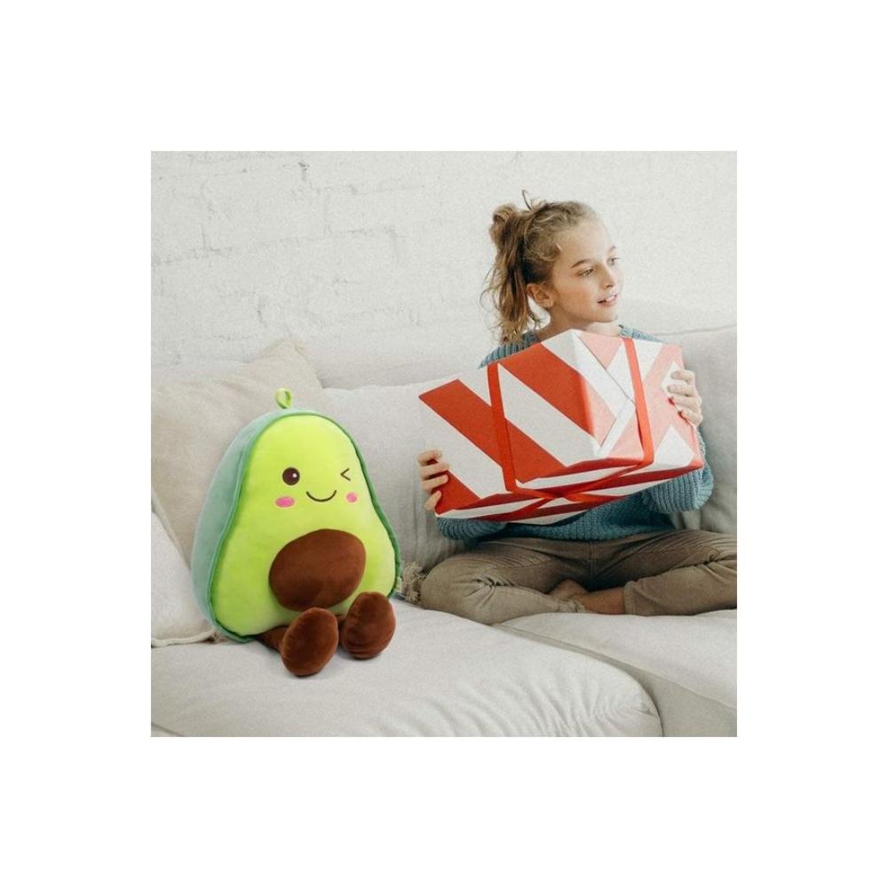 ألفا لايف دمية محشوة بشكل أفوكادو للأطفال موديل JL28220 - أخضر