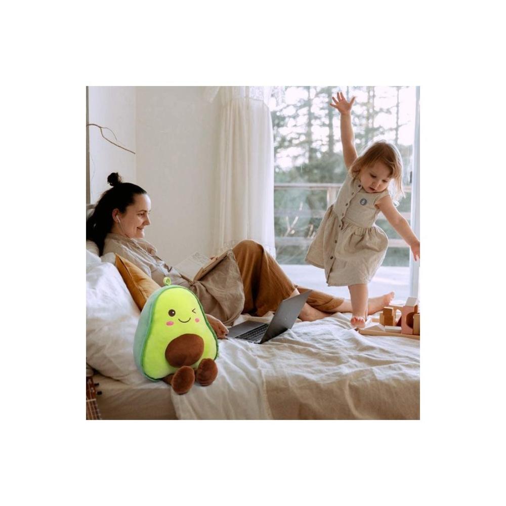 ألفا لايف دمية محشوة بشكل أفوكادو للأطفال موديل JL28220 - أخضر