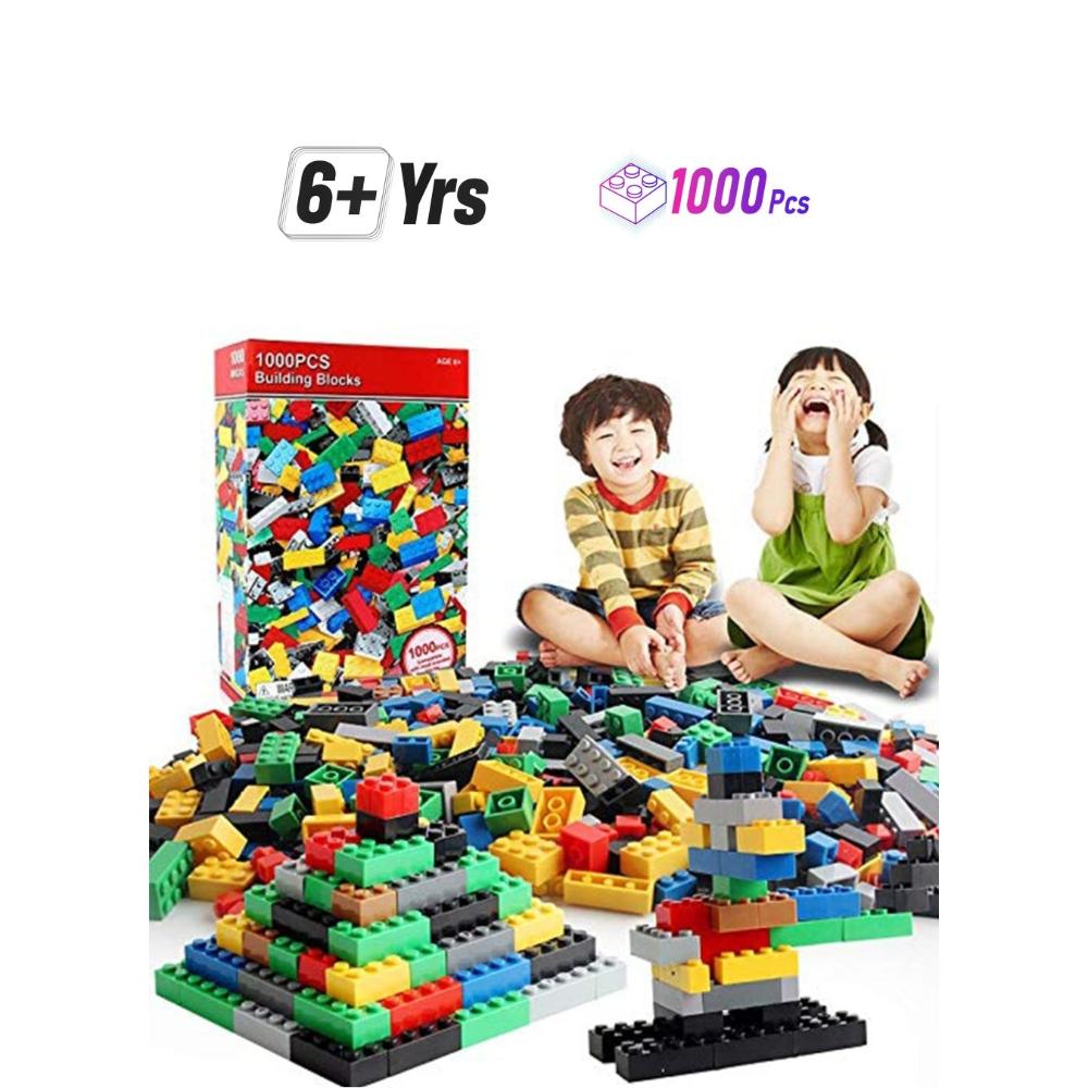  مكعبات بناء للأطفال لعمر 6 سنوات وما فوق - 1000 قطعة