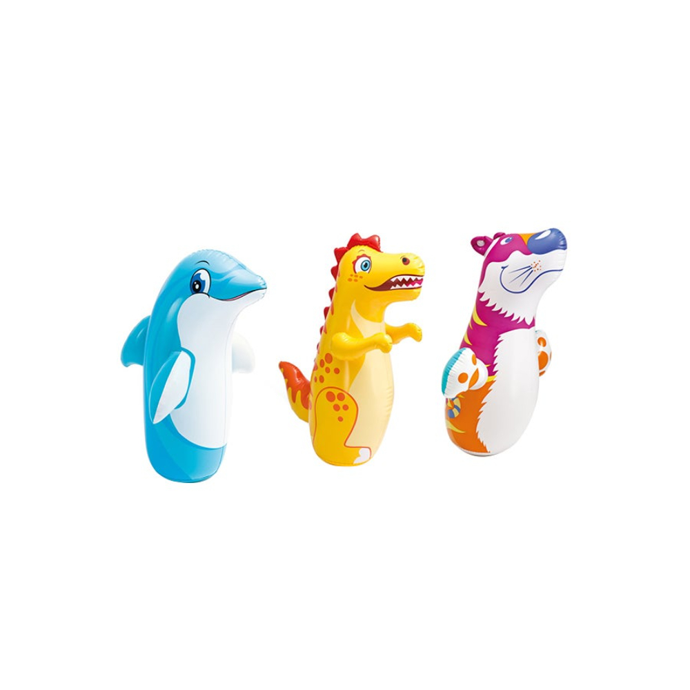 انتكس دمية الحيوانات الهوائية القابلة للنفخ ديناصور اكتشف لونك و بتصميم مفاجئ ولون مفاجئ - 1 قطعة