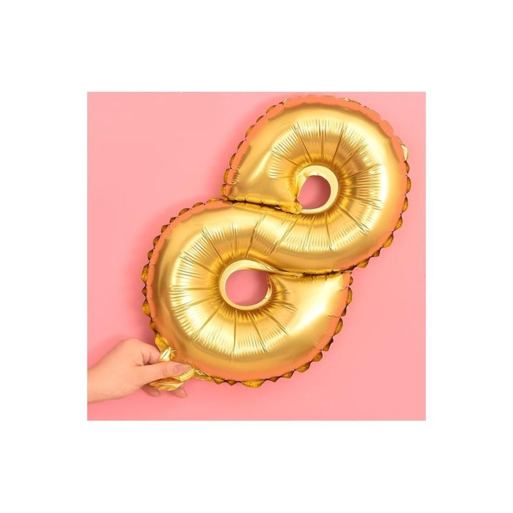  بالون حفلات بشكل أرقام من ورق الأومنيوم - 5 قطع