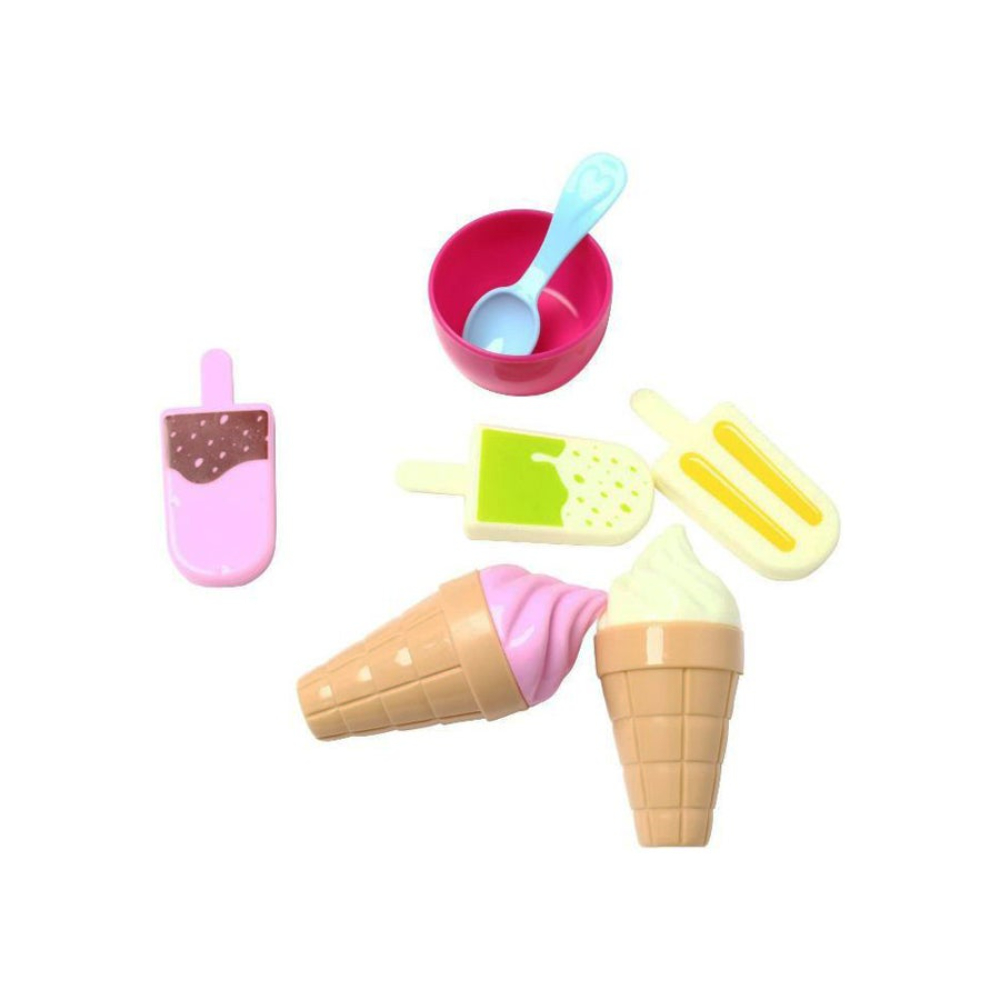 بيوينتي مجموعة لعبة عربة مثلجات وحلوى للتظاهر