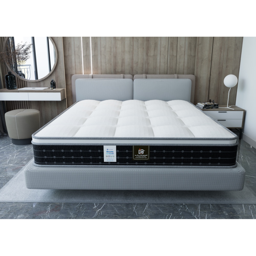 مرتبة اسبرنجي كومفرت عليها طبقات متعددة من الاسفنج الفوم والاسفنج الريبوند - ضمان 5 سنوات