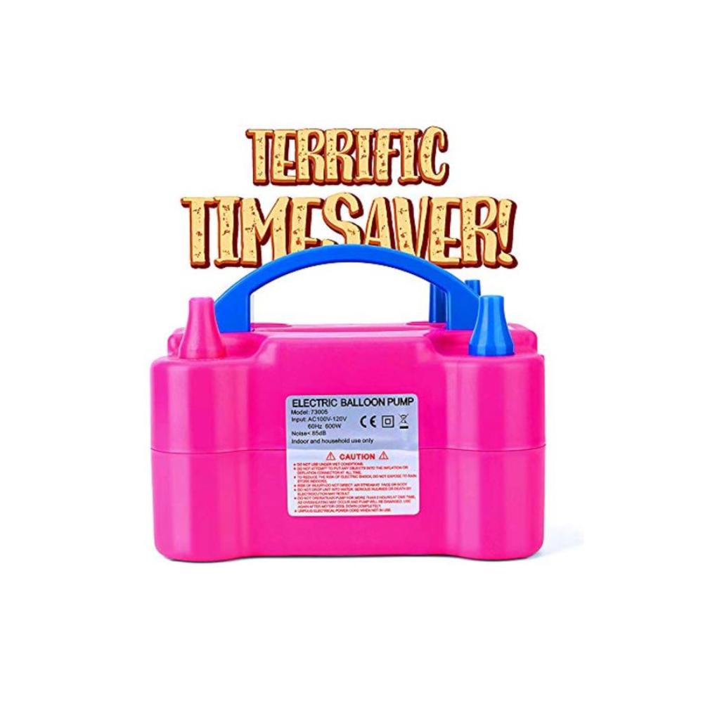  منفاخ هواء كهربائي للبالونات بفوهة مزدوجة