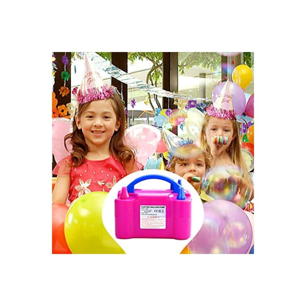  منفاخ هواء كهربائي للبالونات بفوهة مزدوجة