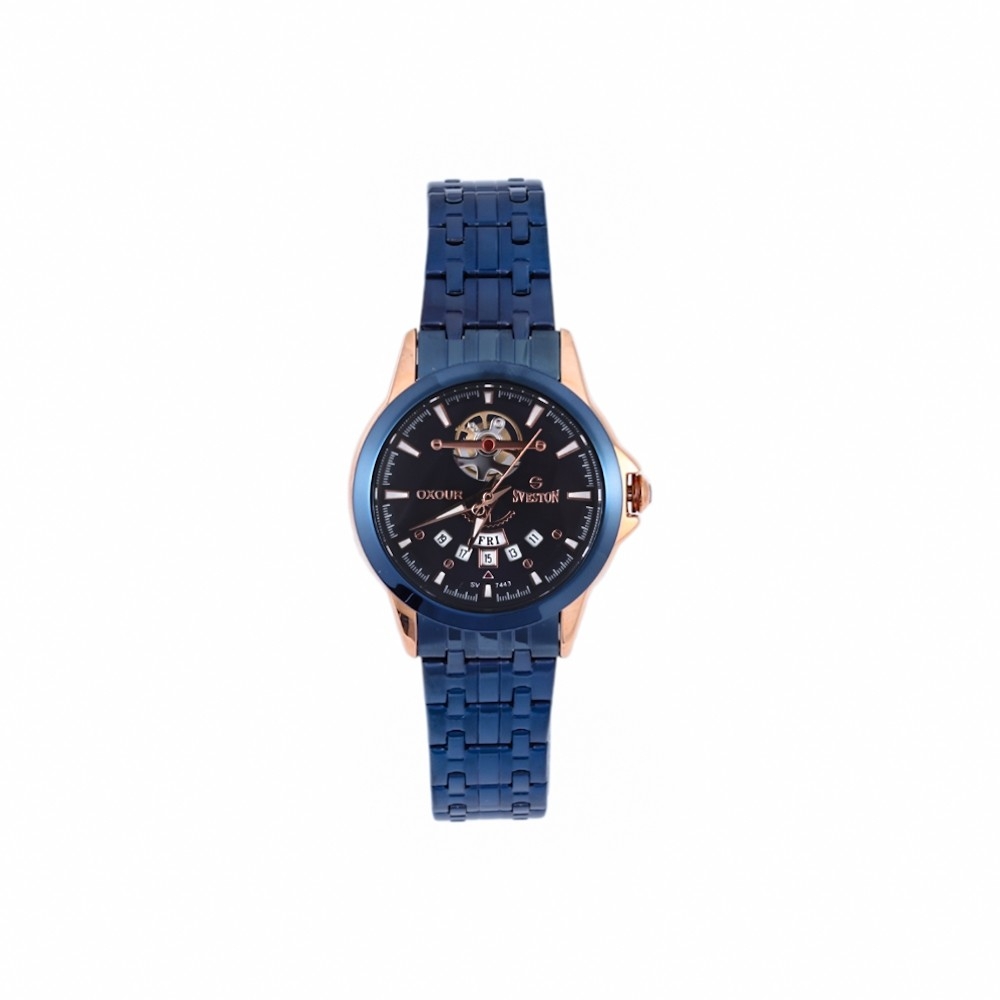 سفيستون اوكسور ساعة يد نسائية استيل -HSV 7443 BX