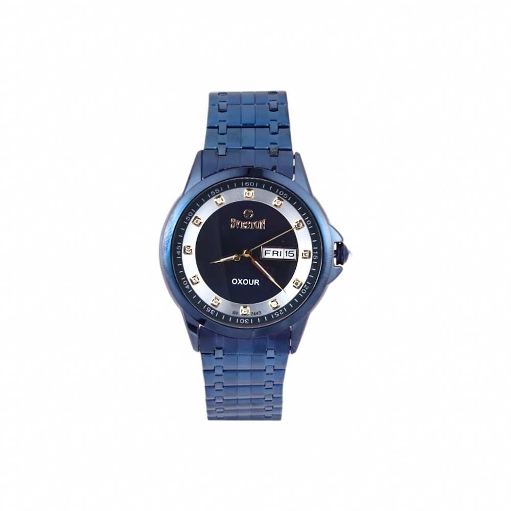 سفيستون اوكسور ساعة يد رجالية استيل -HSV 7443 BX
