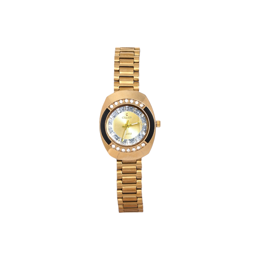 سيلكس ساعة شكل الرادو بالكرستال-HCL 5006