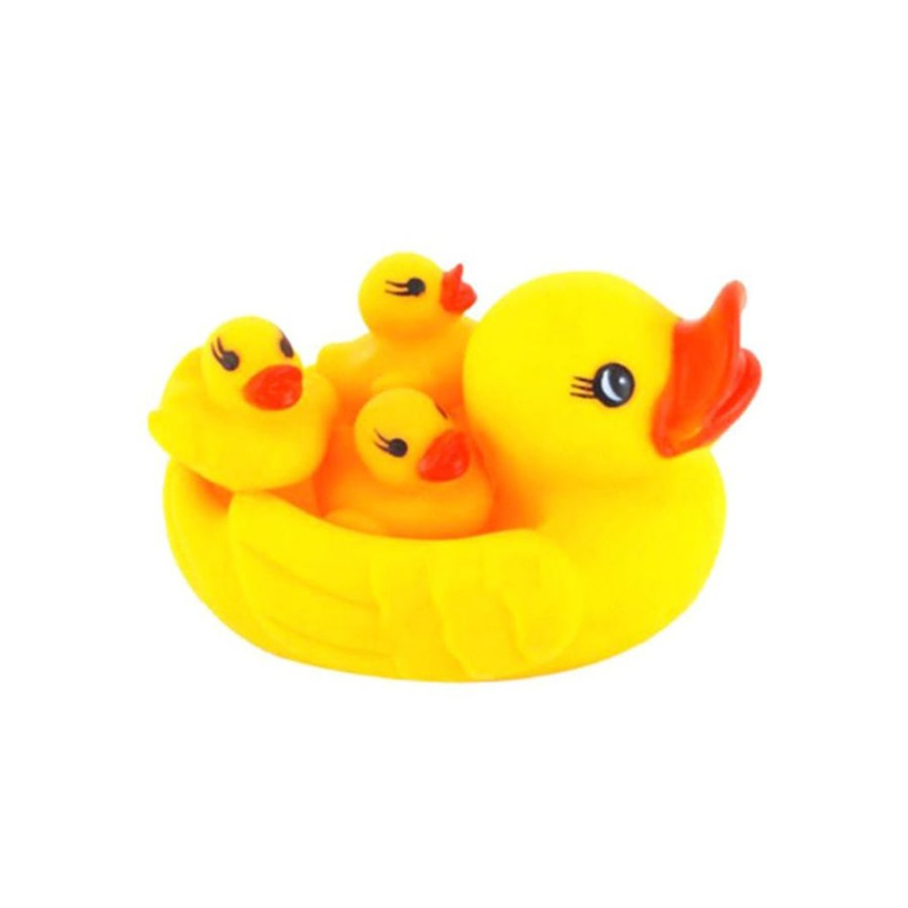 طقم دمى بط للإستحمام 4 قطع - 3.2 بوصة