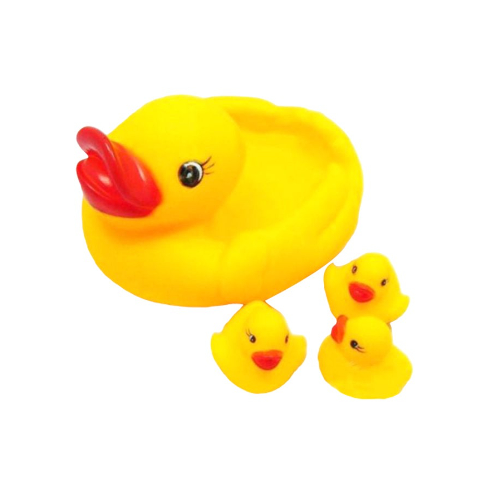 طقم دمى بط للإستحمام 4 قطع - 3.2 بوصة