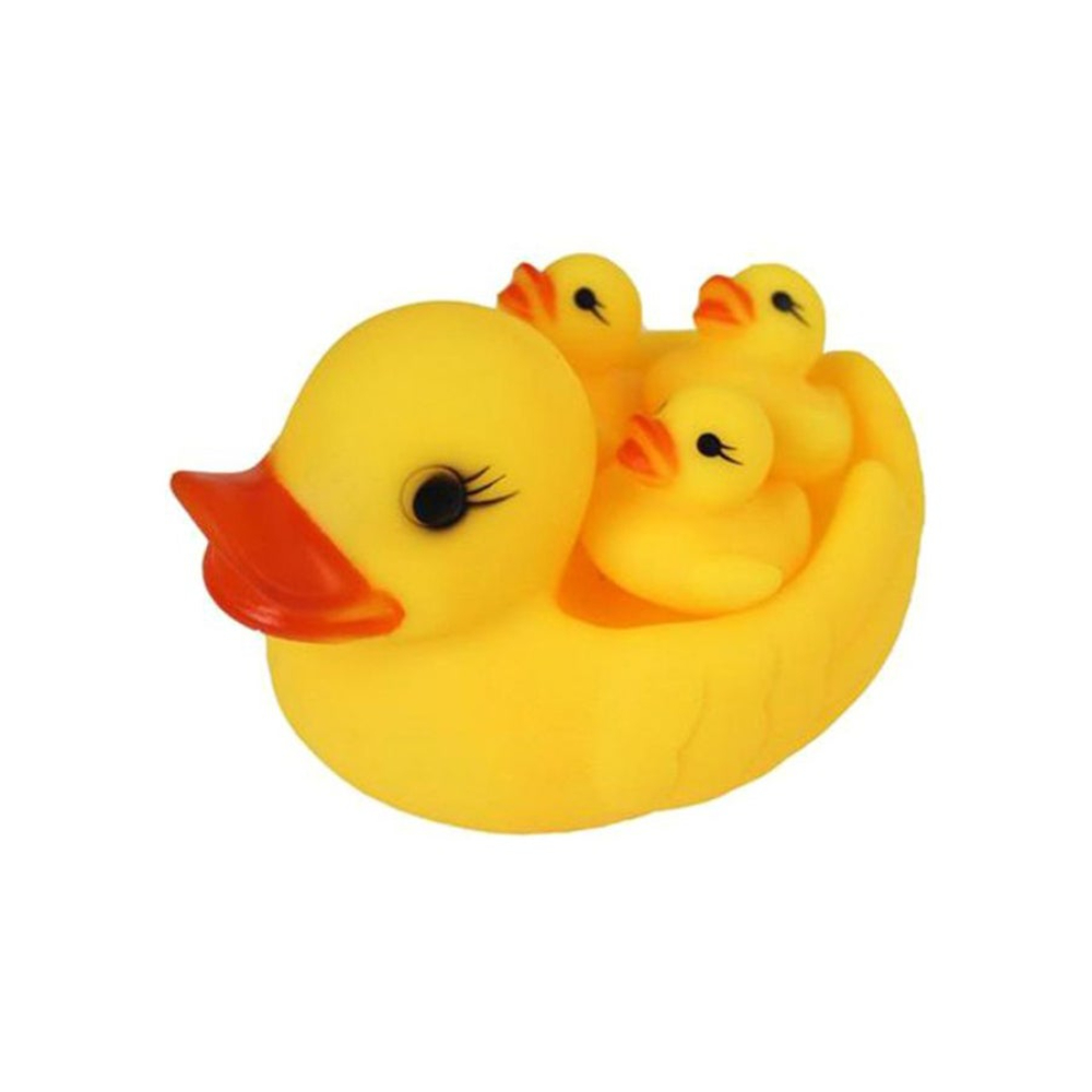 طقم دمى بط للإستحمام 4 قطع - 3.2 بوصة