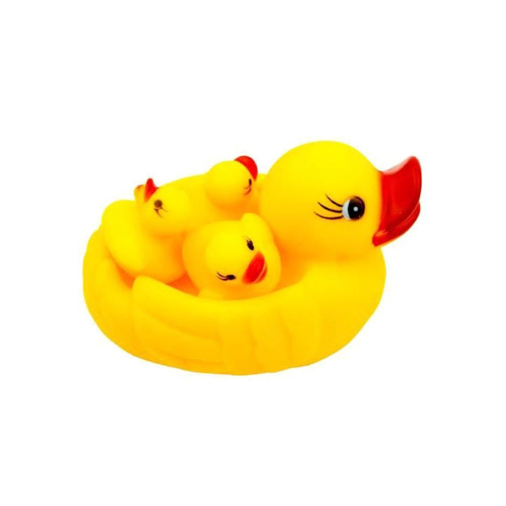 طقم دمى بط للإستحمام 4 قطع - 3.2 بوصة