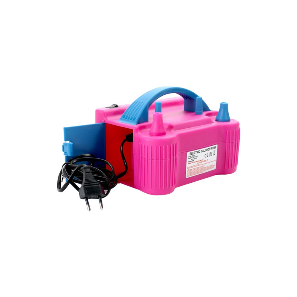 منفاخ هواء محمول بفوهة مزدوجة مع منفاخ للبالونات