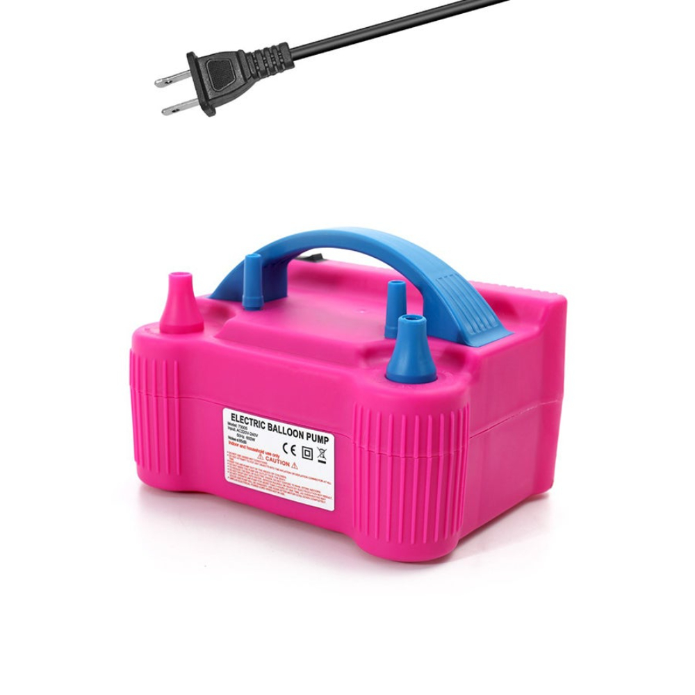 منفاخ هواء محمول بفوهة مزدوجة مع منفاخ للبالونات