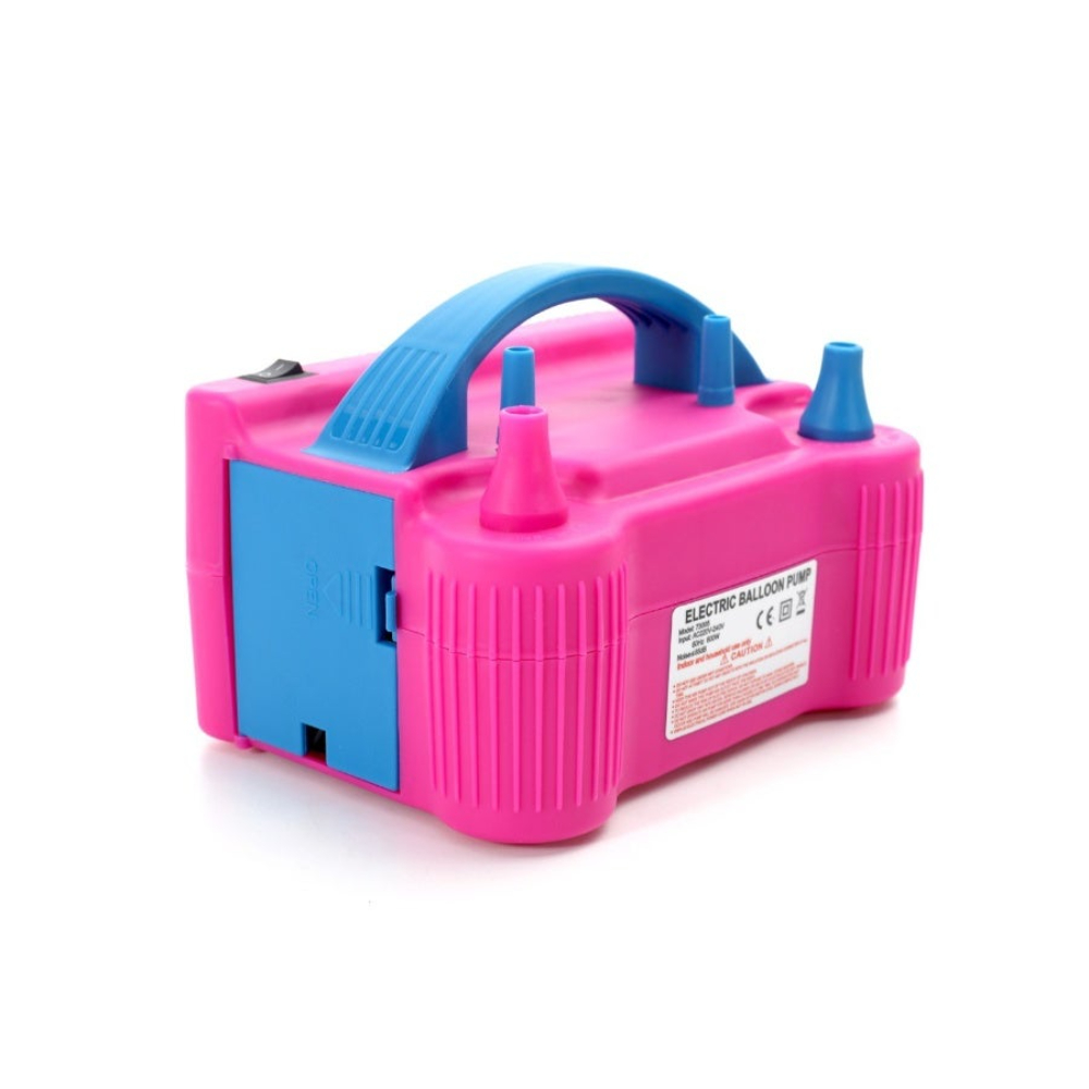 منفاخ هواء محمول بفوهة مزدوجة مع منفاخ للبالونات