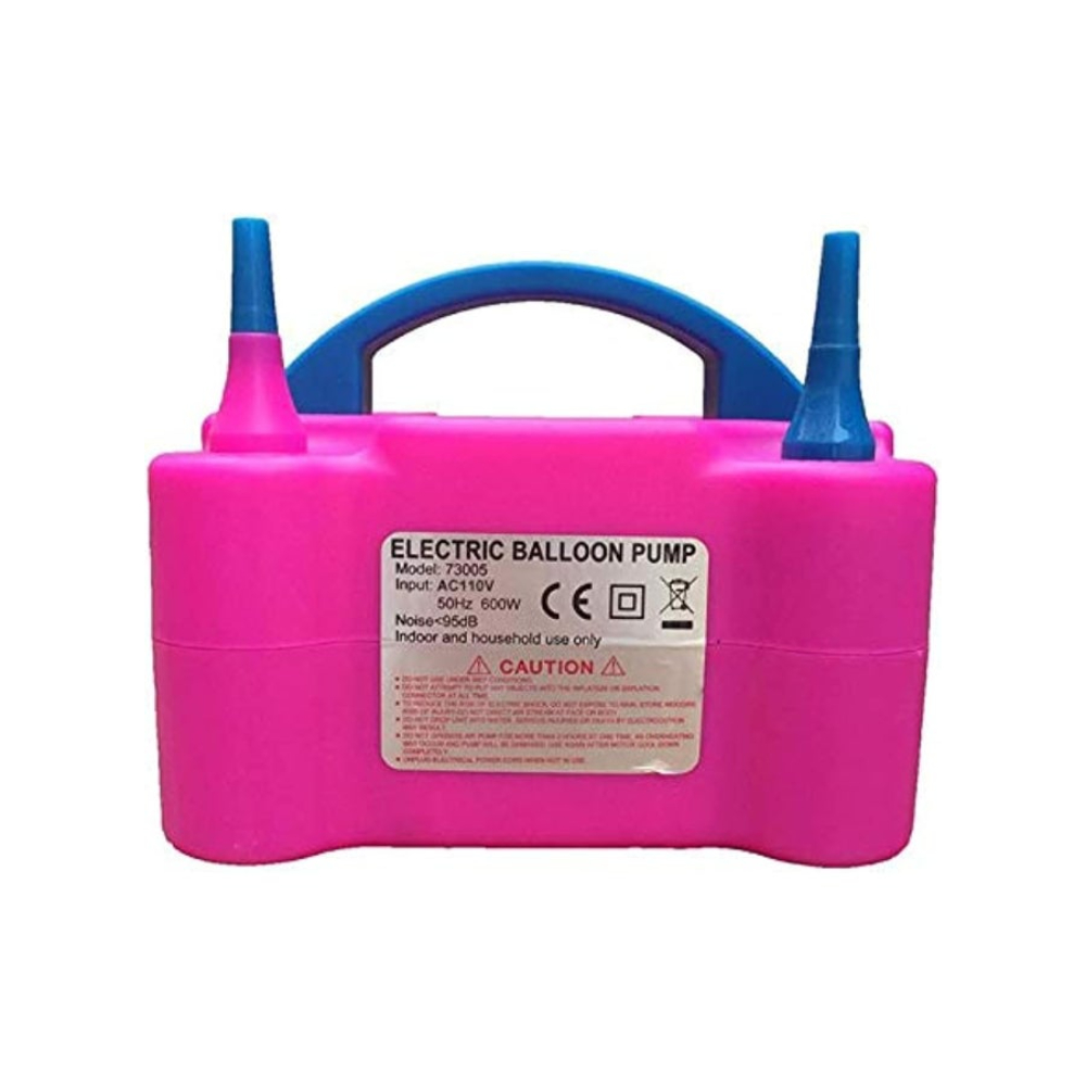 منفاخ هواء محمول بفوهة مزدوجة مع منفاخ للبالونات