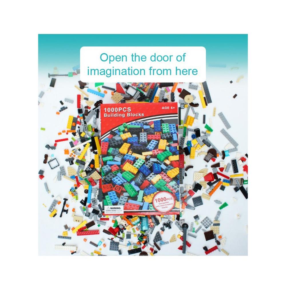 مجموعة مكعبات بناء كبيرة - 1000 قطعة