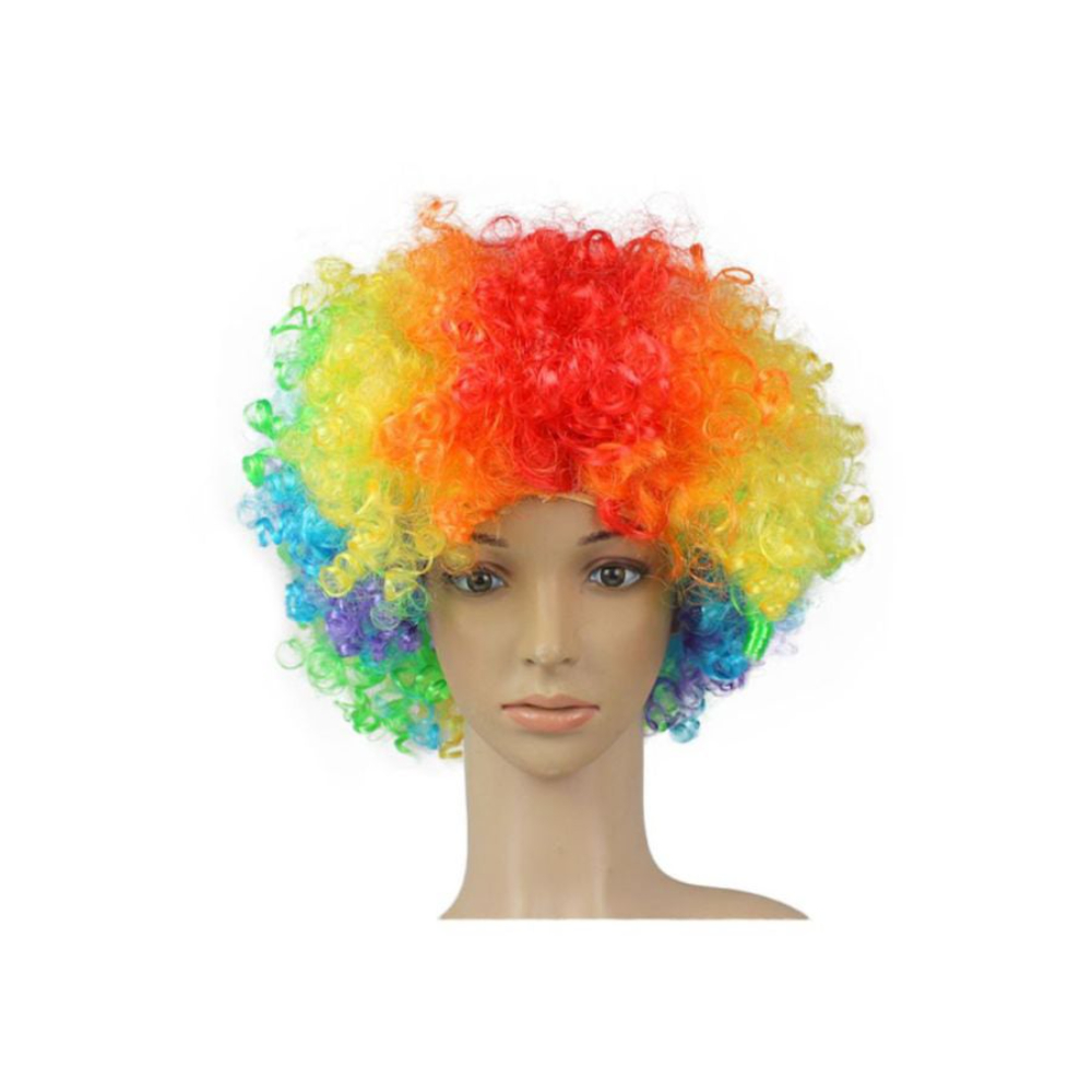 فوبيري باروكة شعر مستعار بتصميم مهرج بألوان قوس قزح - موديل 5127