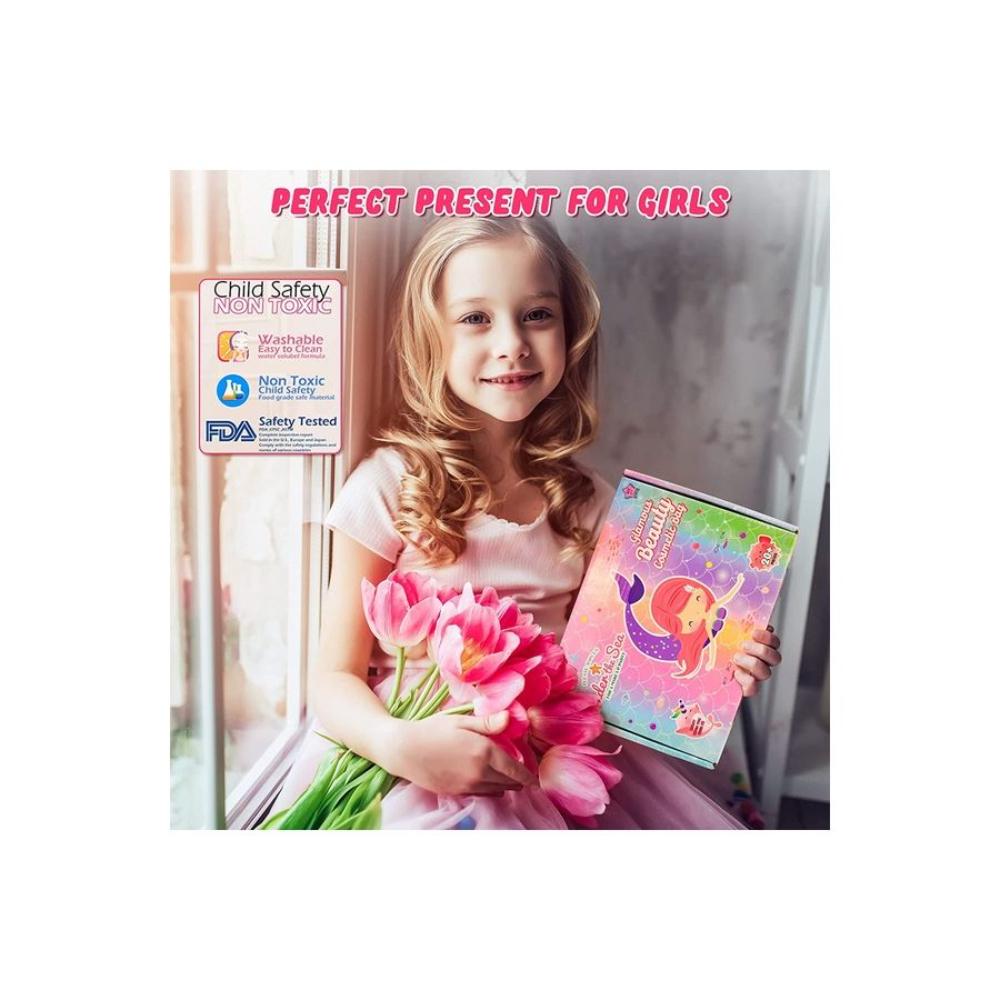  مجموعة مكياج الأطفال بتصميم نجمة موديل TY3749-A - وردي