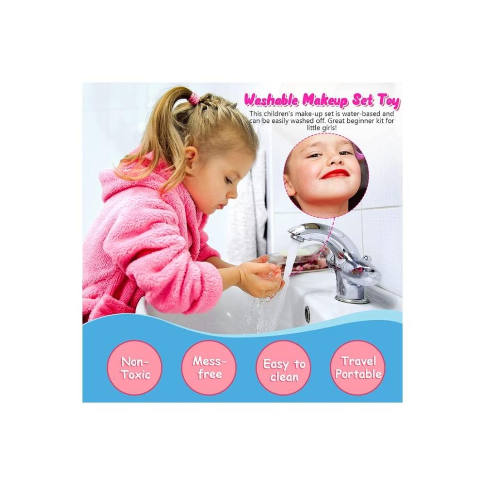  مجموعة مكياج الأطفال بتصميم نجمة موديل TY3749-A - وردي