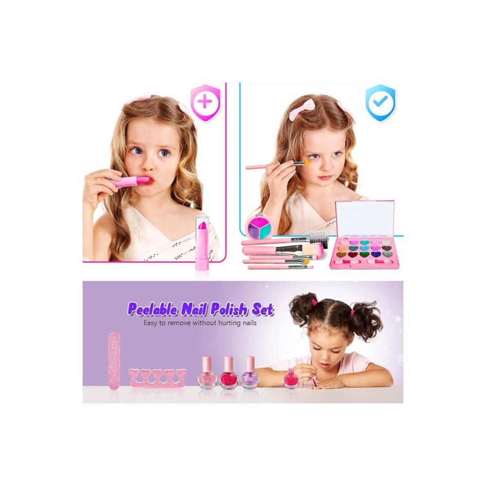  مجموعة مكياج الأطفال بتصميم نجمة موديل TY3749-A - وردي