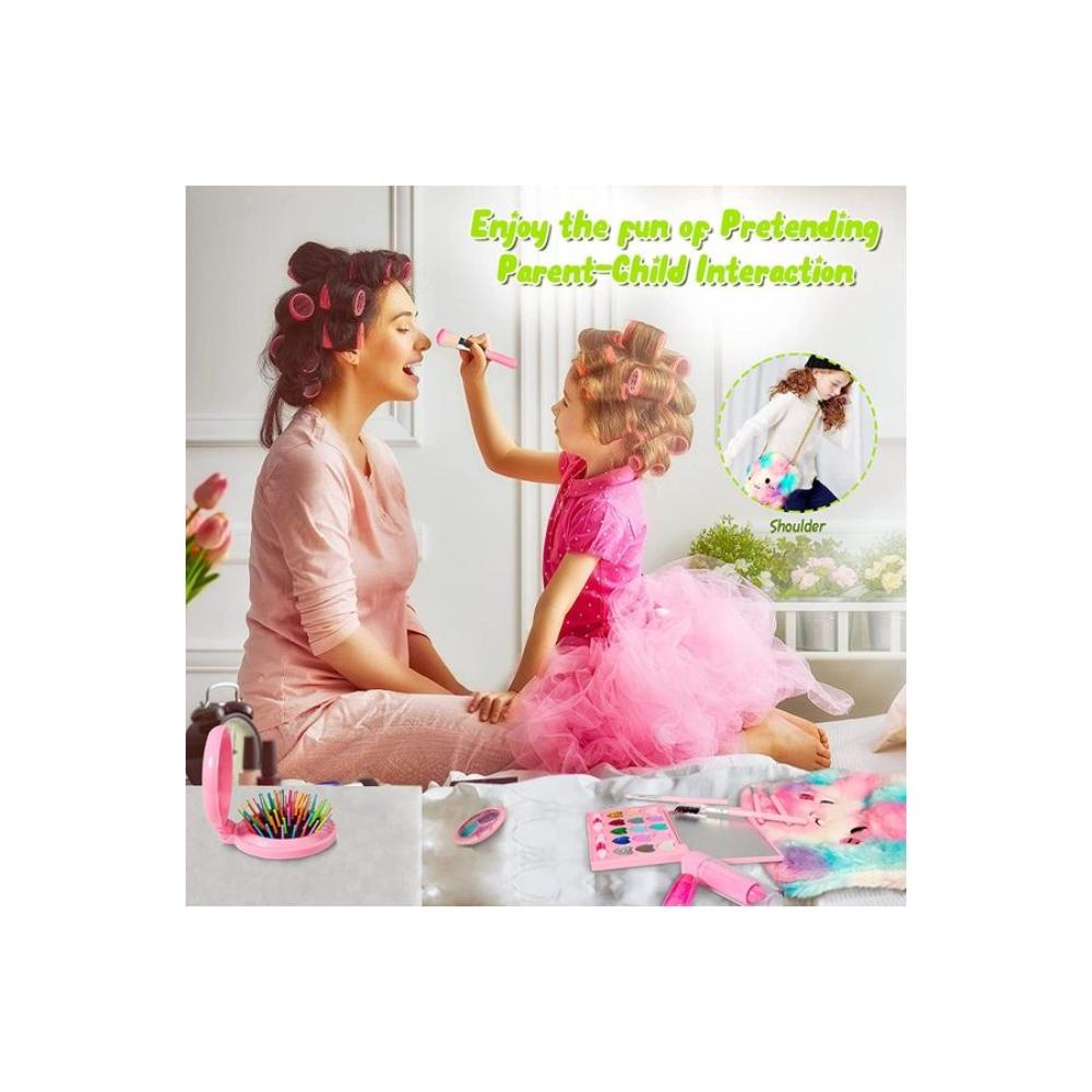  مجموعة مكياج الأطفال بتصميم نجمة موديل TY3749-A - وردي