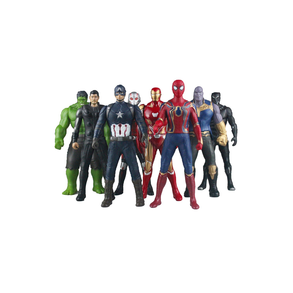 هابي كيدز مجموعة مجسمات لشخصيات من سلسلة أفلام آفينجرز- 8 قطع