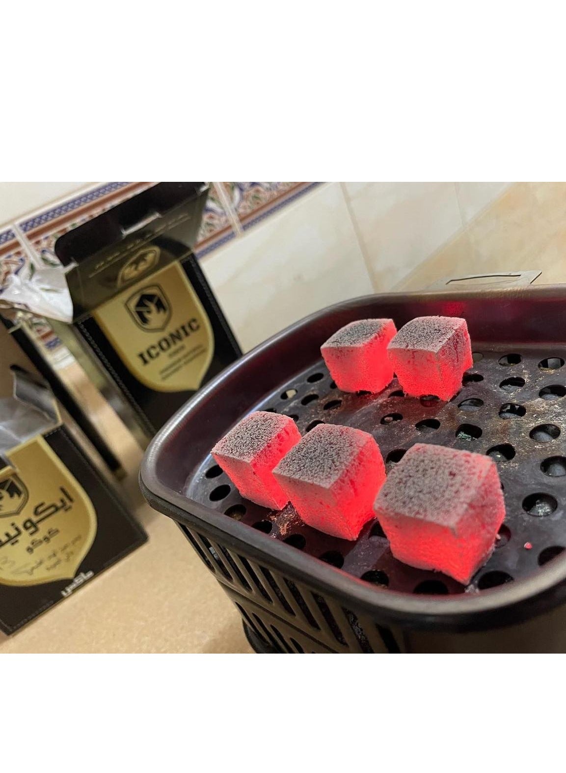 فحم طبيعي من قشور جوز الهند - 72 قطعة