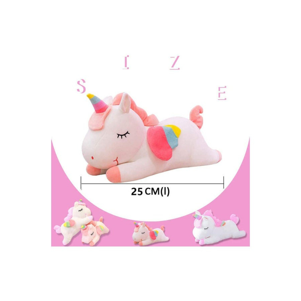  طقم دمى محشوة بتصميم يونيكورن قطعتين - 25 سم