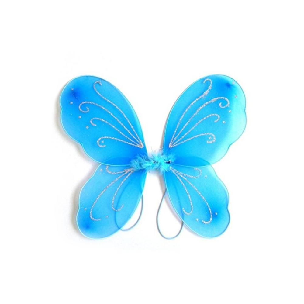 فانسي دريسويل طقم فراشة جناحات عصا سحرية طوق شعر